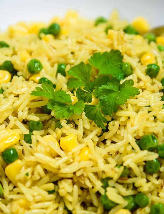 Vegan Vegetable Stir-Fried Rice