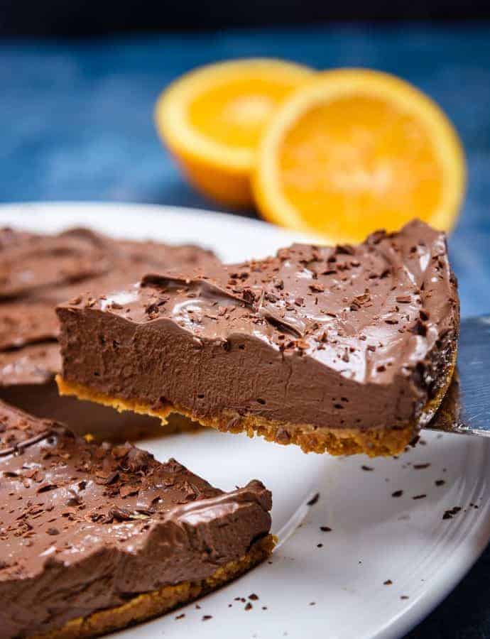 Best Ever Vegan Chocolate Orange Tart, so Decadent!