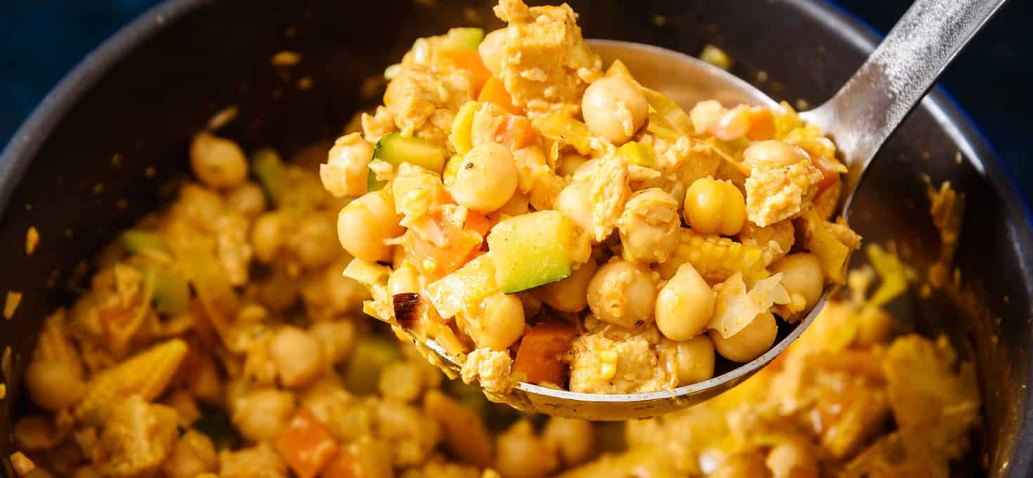 Vegan Quorn & Chickpea One-Pot, protein packed!