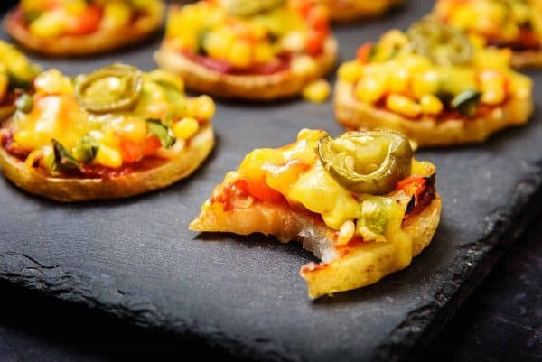 Vegan Cheesy Potato Pizzas, full of vitamins! - Especially Vegan