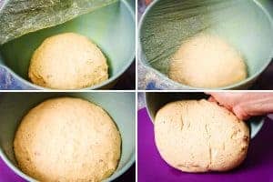 Proving the spelt dough