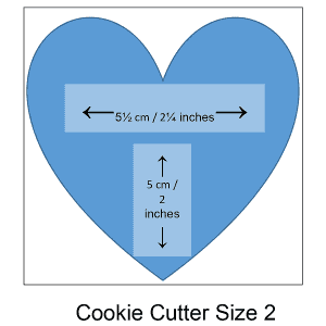 Cookie cutter size 2