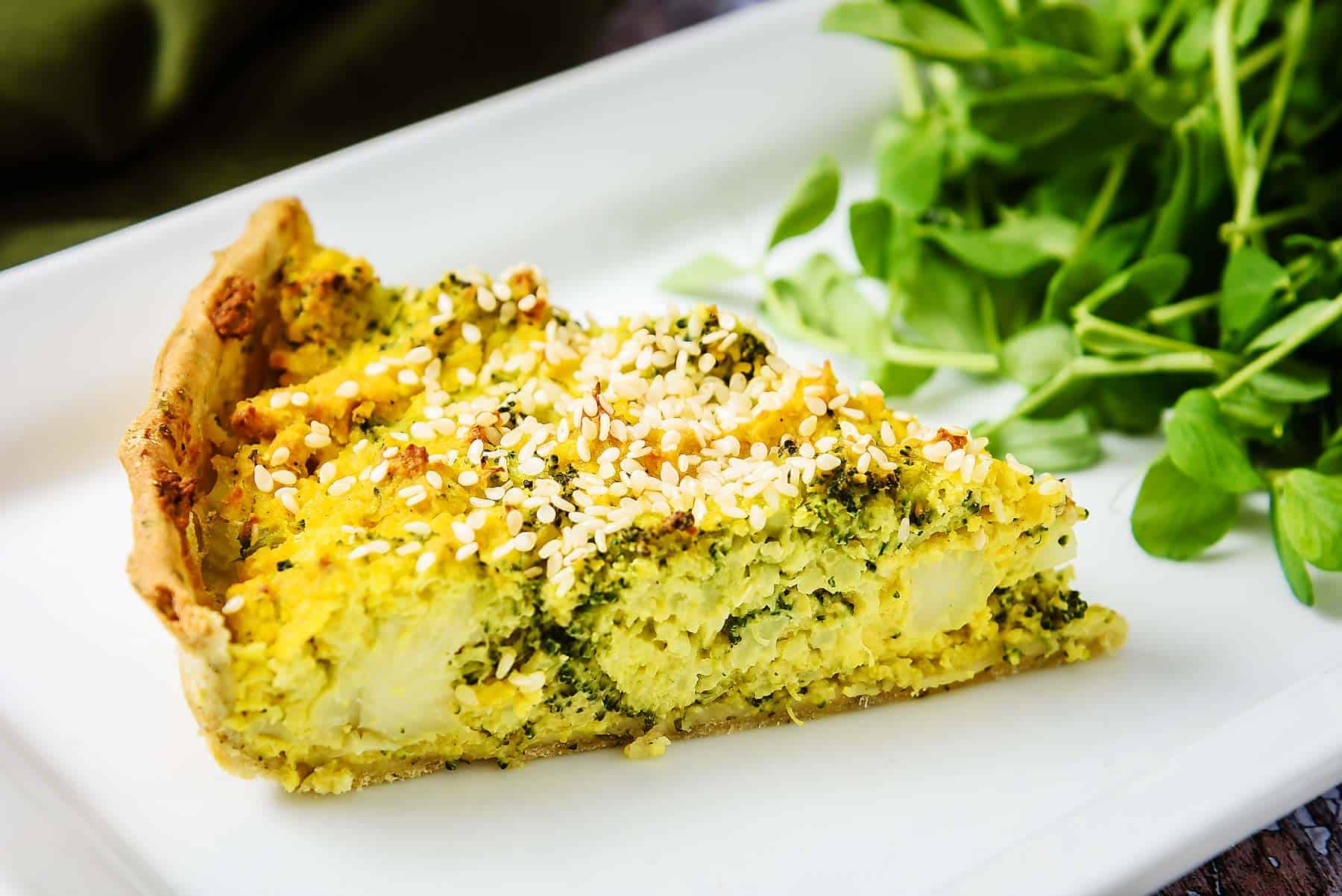 Vegan Tofu & Broccoli Quiche, Easy and Delicious! - Especially Vegan