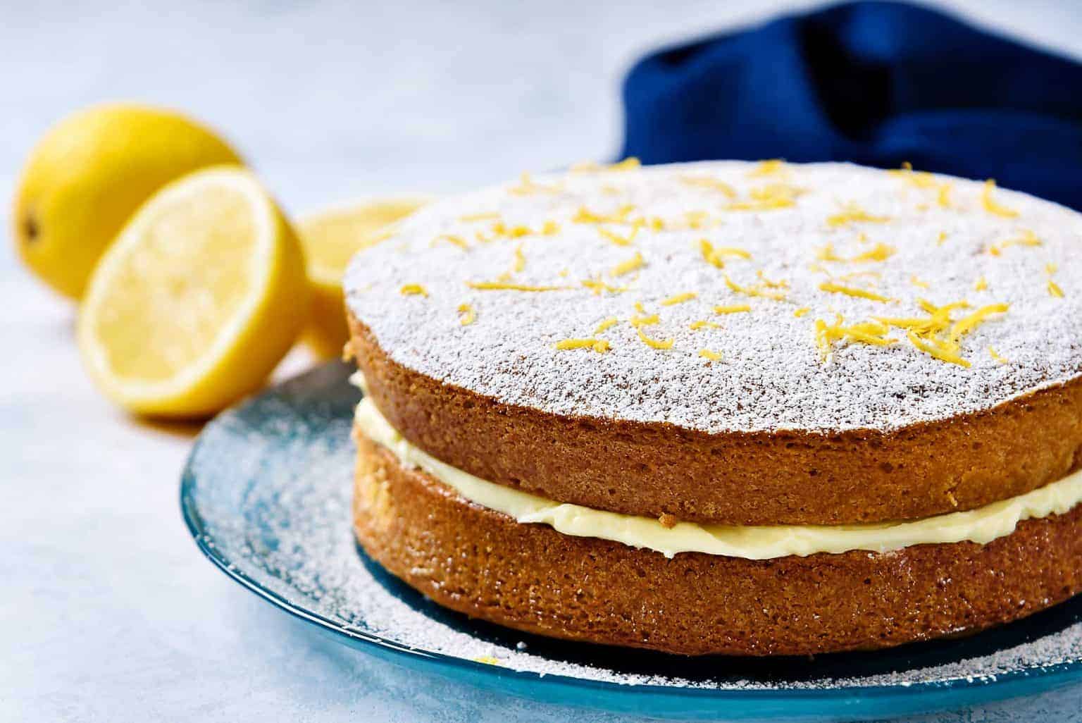 Easy Vegan Sponge Cake, with Lemon Butter Icing! - Especially Vegan