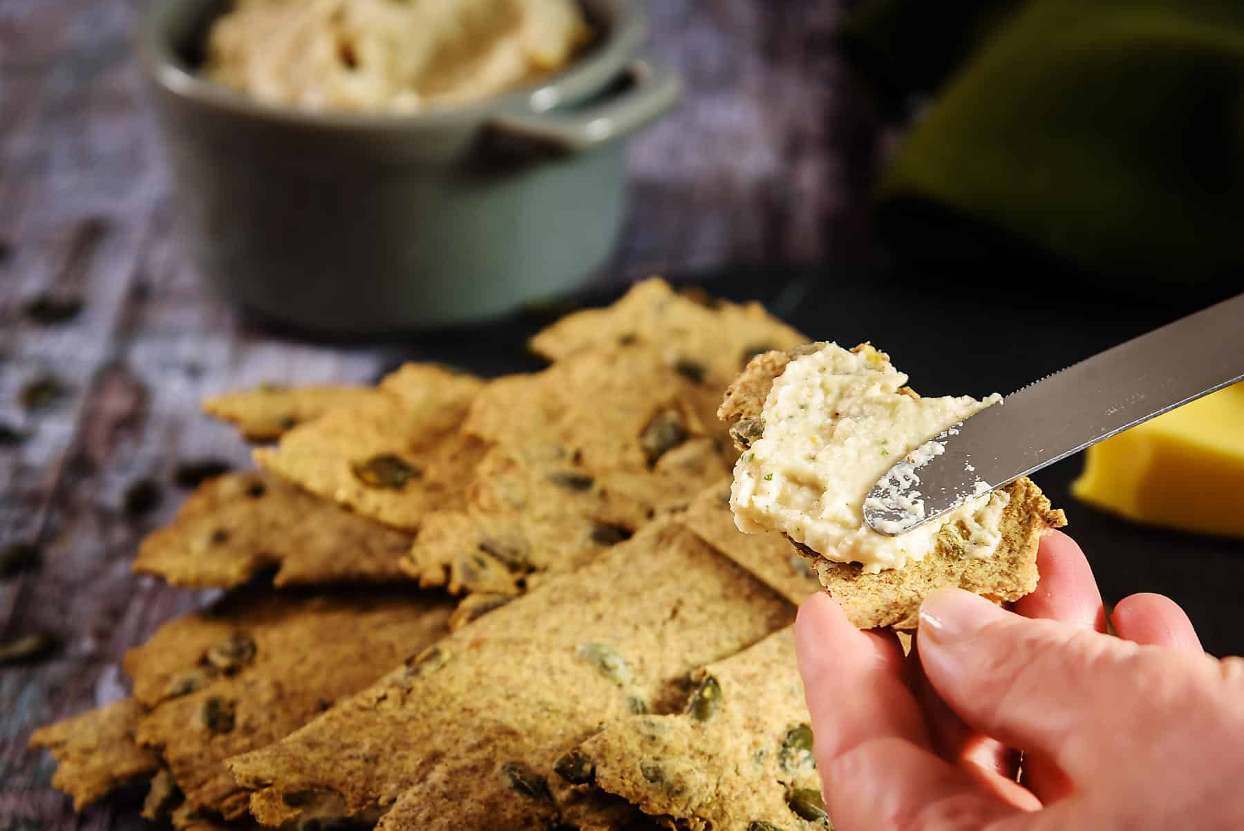 Zingy Cannellini Bean Dip, Vegan! Especially Vegan